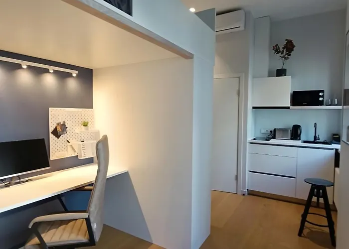 Apartment Bright Digital Nomads Loft, Ac, Workspace, 24' Monitor, 5 Min To Old Town Riga
