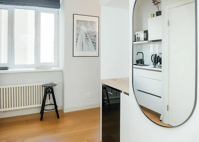 Bright Digital Nomads Loft, Ac, Workspace, 24' Monitor, 5 Min To Old Town Dzīvoklis Riga